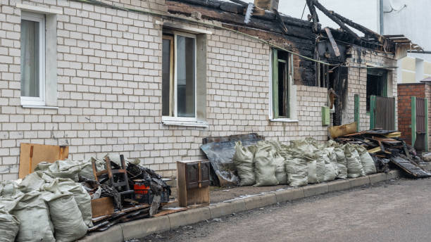 Professional Fire Damage Removal technician working in Grandy, MN